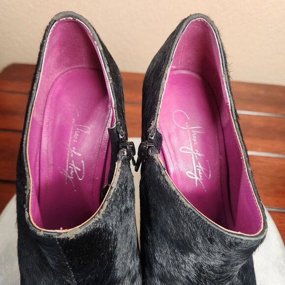 Shoes Of Prey Heels Womens 37 Black White Newspaper Custom Stiletto Platform - Picture 13 of 15